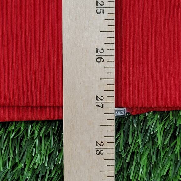 ADIDAS Trefoil Track Jacket Large 22x27 Red Black Trim - Picture 15 of 16